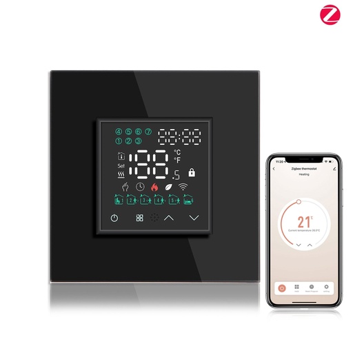 BSEED Zigbee érintős LED kijelzős padlófűtés-termosztát