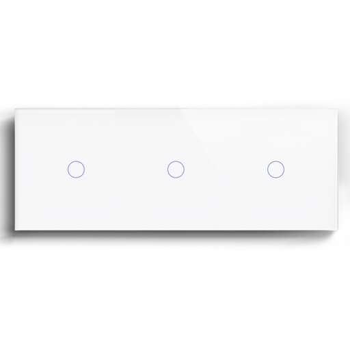BSEED hármas Zigbee érintős villanykapcsoló, nullvezeték nélküli, 228 mm