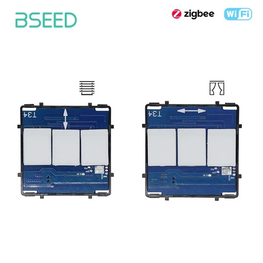 BSEED Wifi / Zigbee függöny- és redőnykapcsoló funkciómodul, üveg előlap nélkül