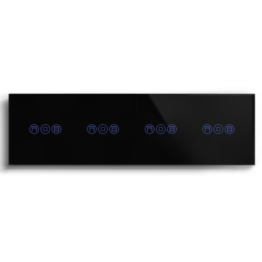 BSEED Wifi-s négyes érintős redőnykapcsoló, hangvezérlés, 299 mm