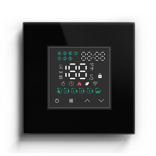 BSEED Smart WiFi Touch LED Screen Floor Heating Room Thermostat Controller Backlight