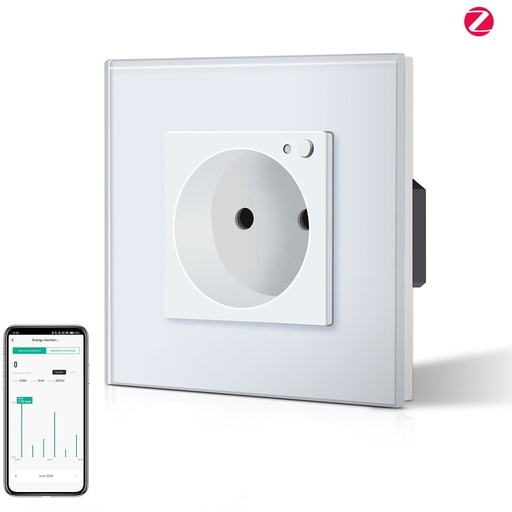 BSEED ZigBee EU Wall Sockets Power Outlets With Energy Monitoring Kids Protection