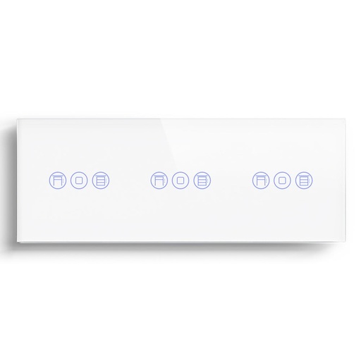 BSEED Zigbee triple Shutter Switch Smart Wall Touch Switch