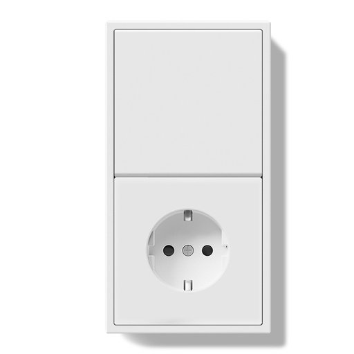 Grand Series Mechanical Light Switch With Eu Wall Socket Plastics Panel with Clamping Technology