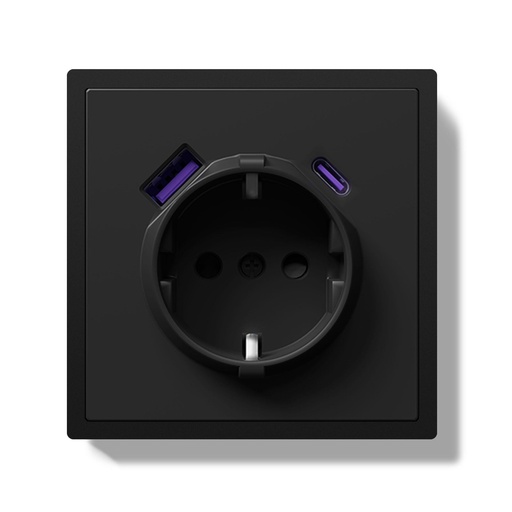 Grand Series 20W Eu Socket With USB-C With Clamping Technique
