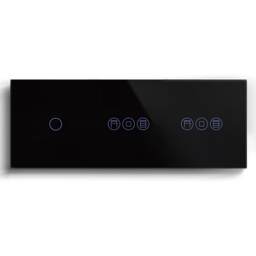 BSEED 1/2/3 Gang WiFi Switch With Double Roller Shutter Switch 228mm