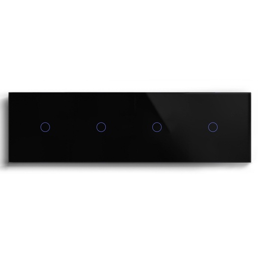 BSEED M sorozatú Wifi-s négyes érintős villanykapcsoló, 299 mm-es üveg panel